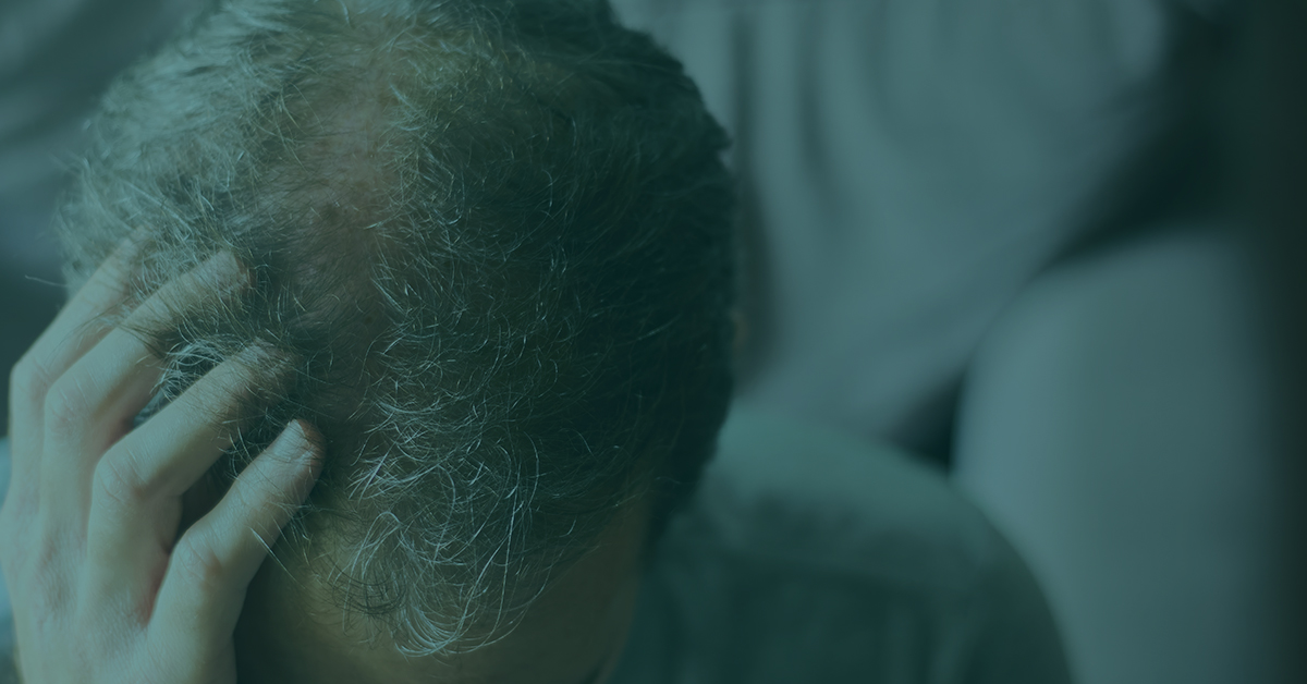 Man stressed over thinning crown